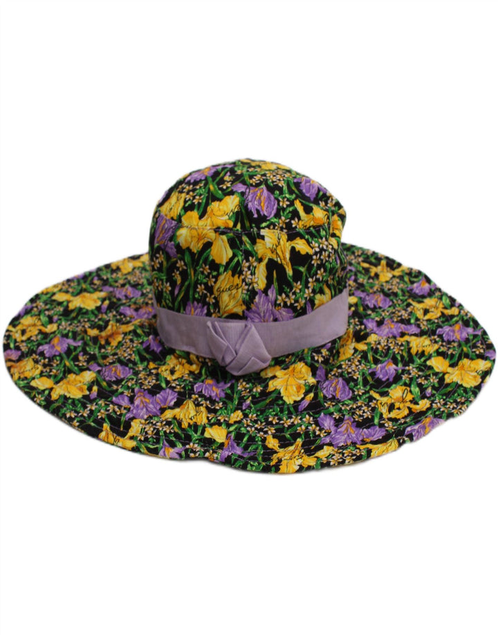 Cappello da pescatore grafico da donna Guess, bohémien in cotone floreale multicolore medio