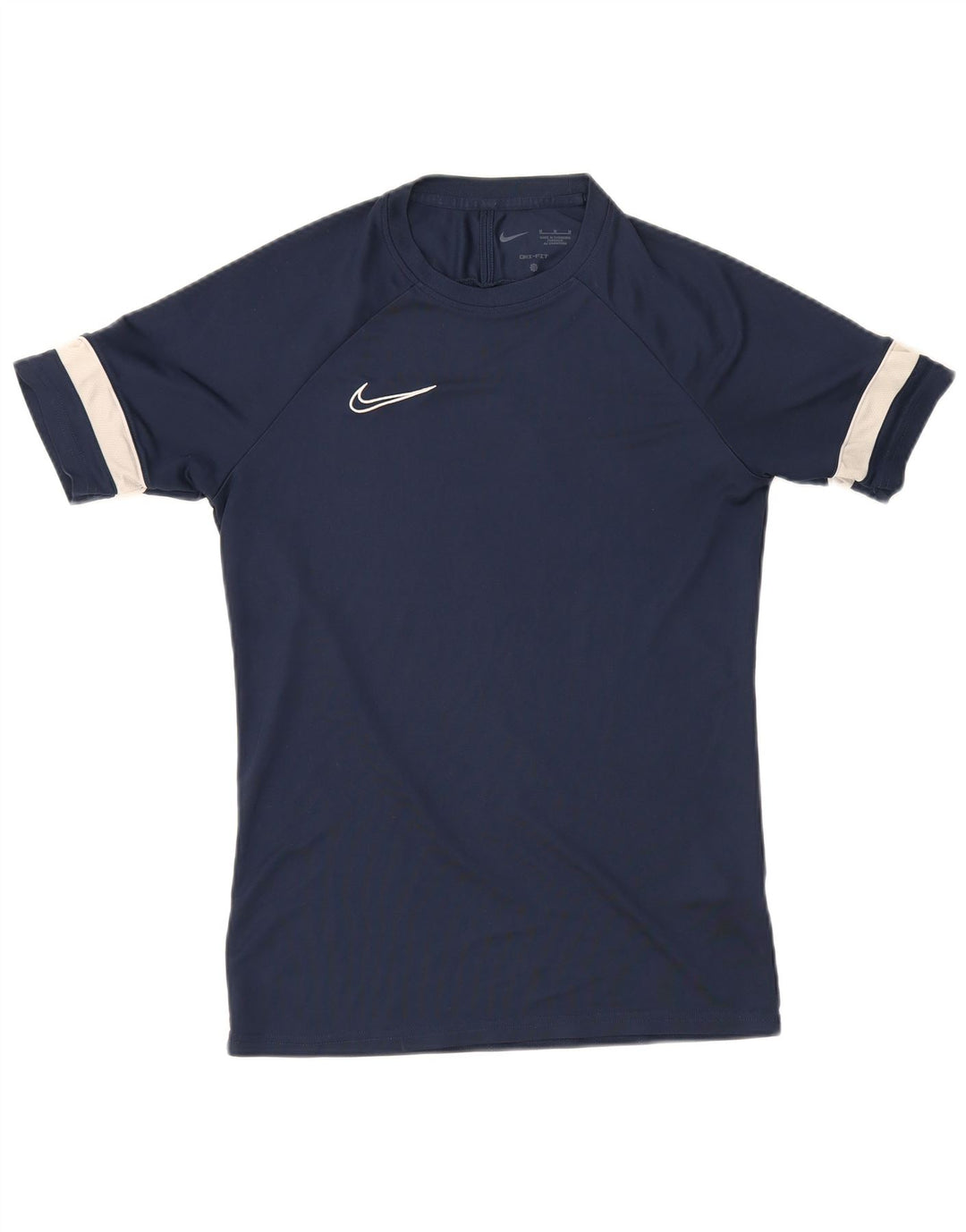 T-shirt Nike da uomo Dri Fit, top in poliestere color block medio blu navy