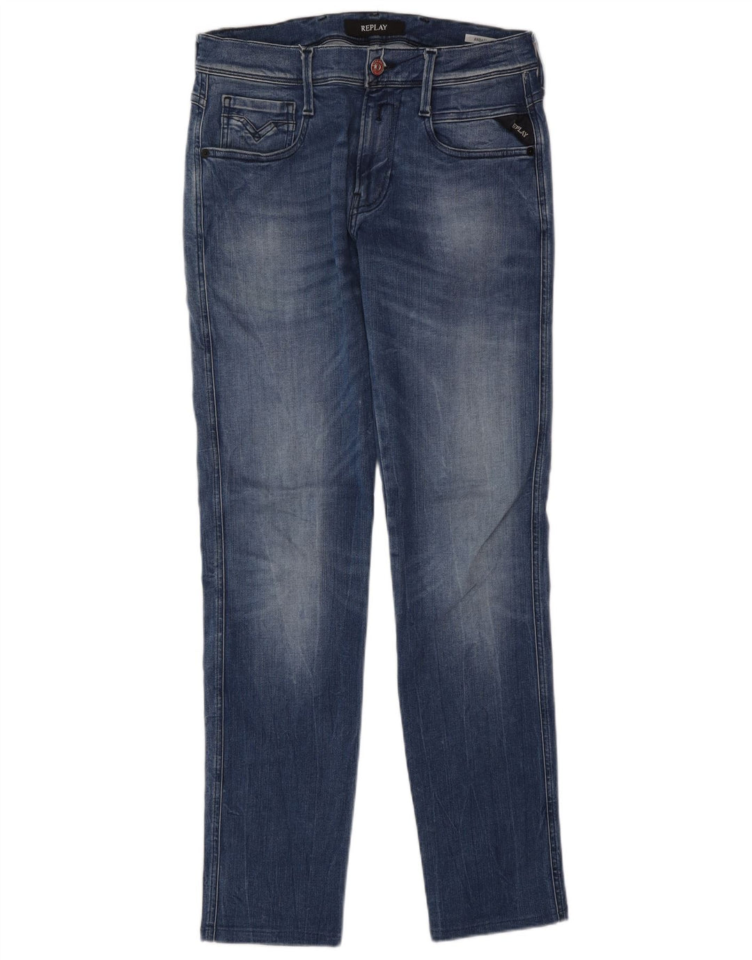 Replay Jeans Anbass Slim da Uomo W32 L32 Blu