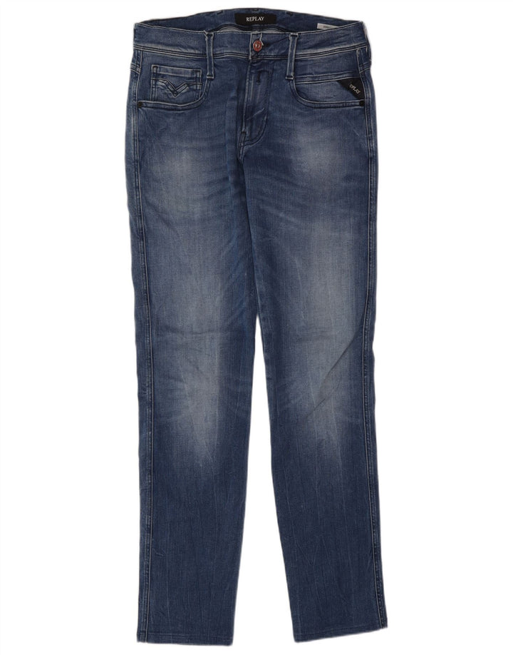 Replay Jeans Anbass Slim da Uomo W32 L32 Blu