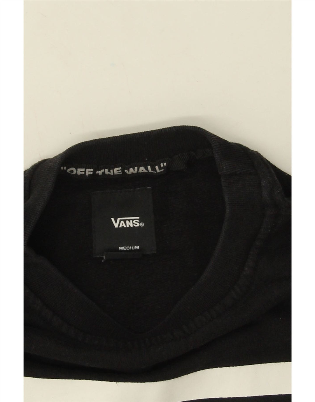 Felpa grafica da uomo Vans, maglione, cotone nero medio