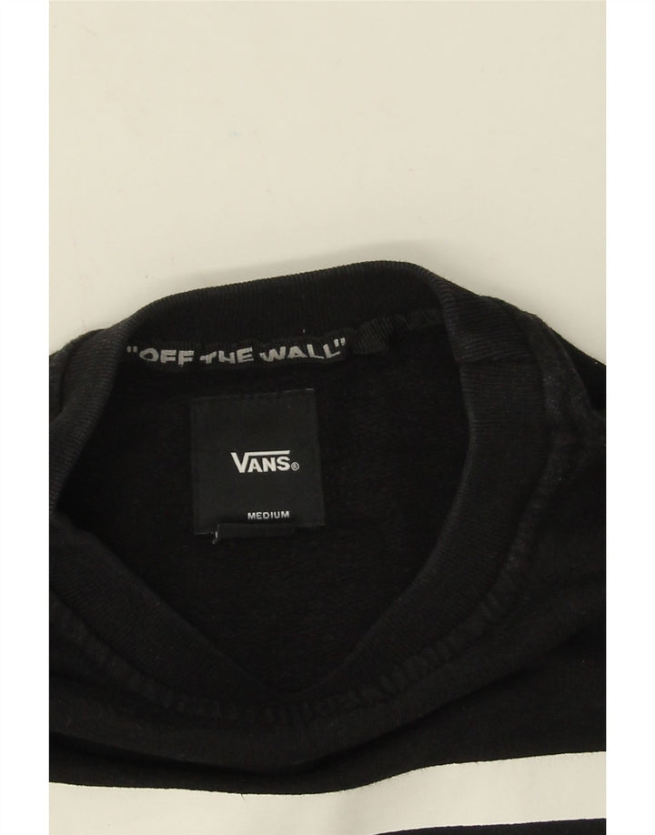 Felpa grafica da uomo Vans, maglione, cotone nero medio