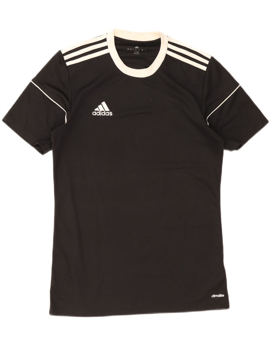 T-shirt Adidas Climalite da uomo, piccola, in poliestere color block nero