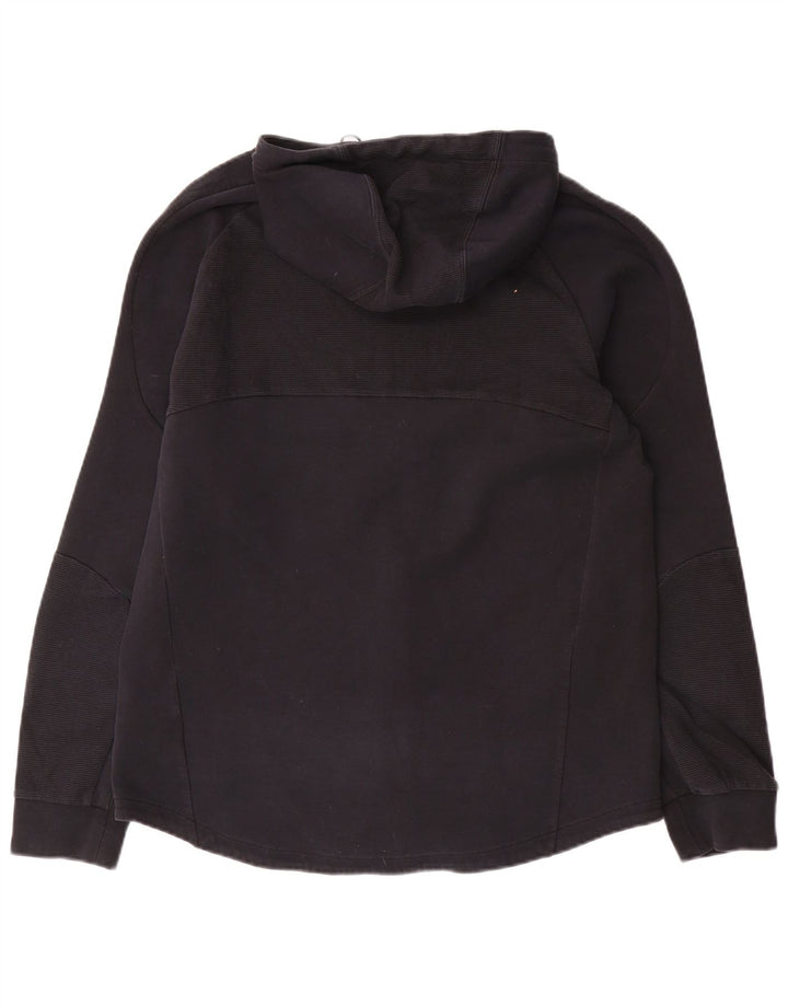 Felpa con cappuccio e zip da uomo Puma Large nera in poliestere