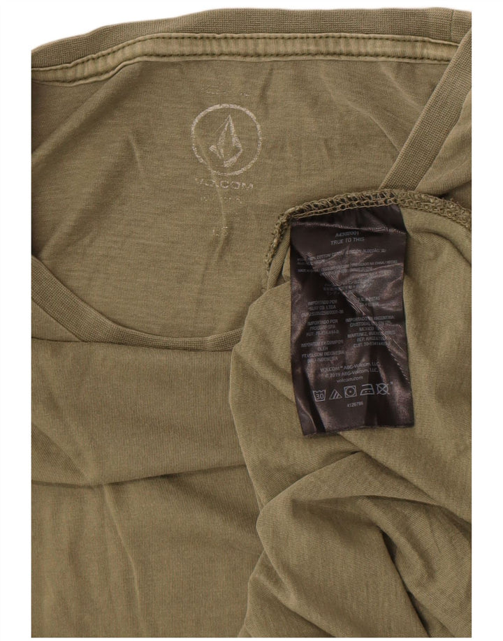 T-shirt da uomo Volcom Top grande in cotone kaki