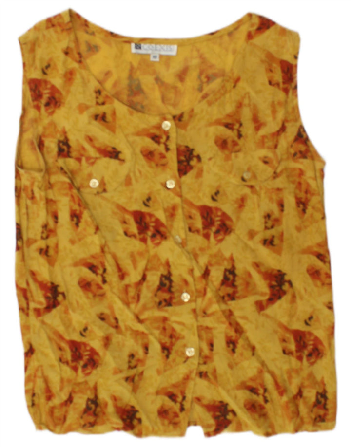 Camicia senza maniche da donna Coexis IT 42 Giallo medio floreale
