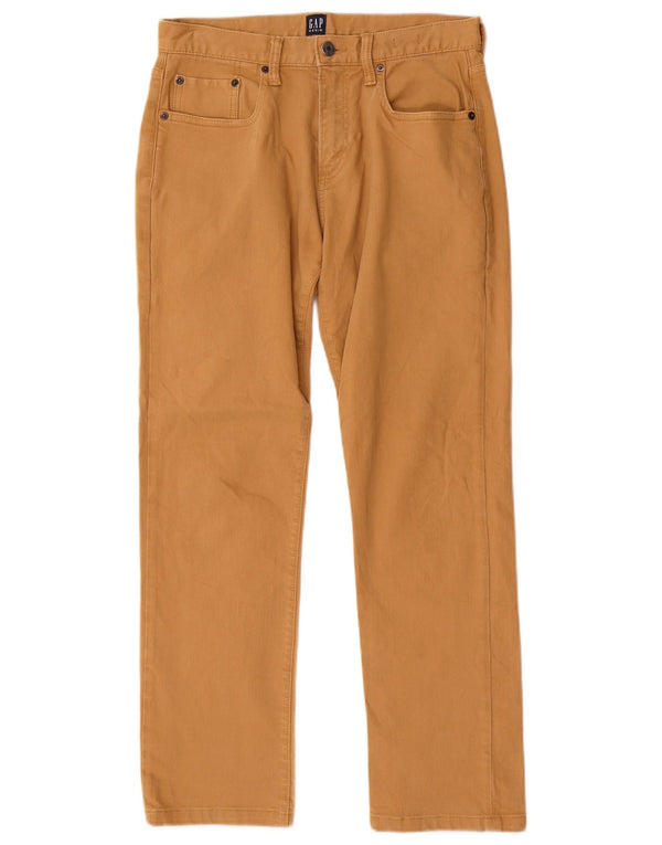Pantaloni casual dritti da uomo Gap W28 L29 in cotone beige