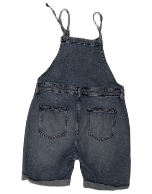Pantaloncini di jeans da donna Fat Face Salopette in denim UK 12 Medio W30 Cotone blu