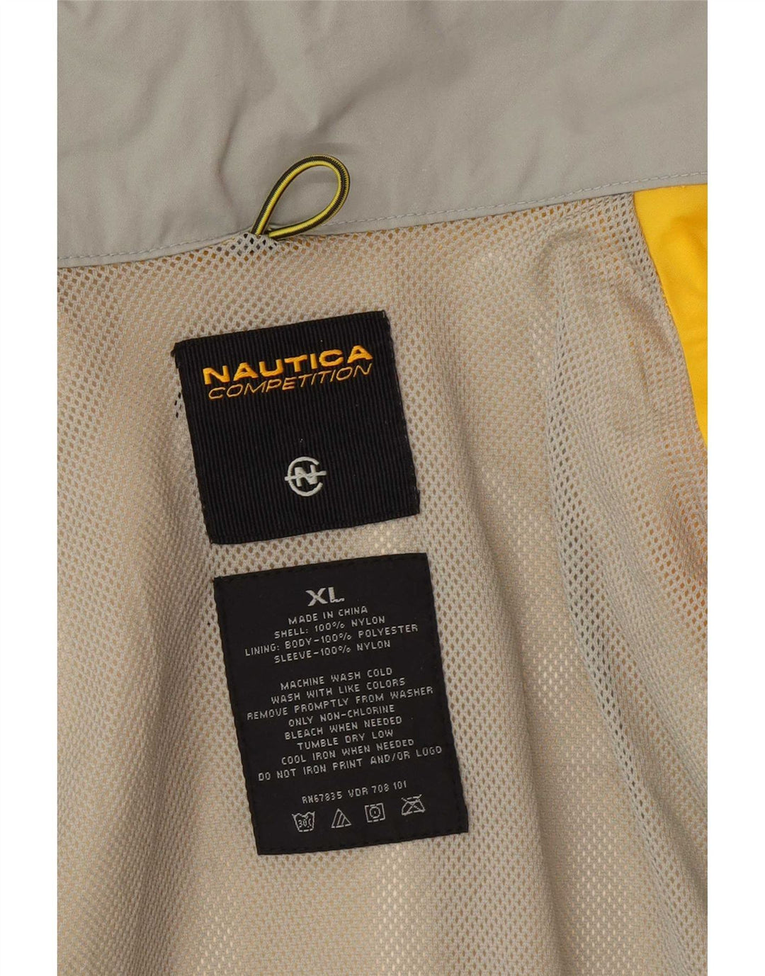 Giacca antipioggia da uomo Nautica UK 42 XL nylon giallo