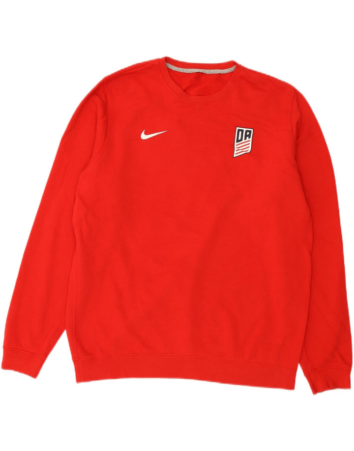 Felpa Nike Uomo Maglione XL Rosso Cotone