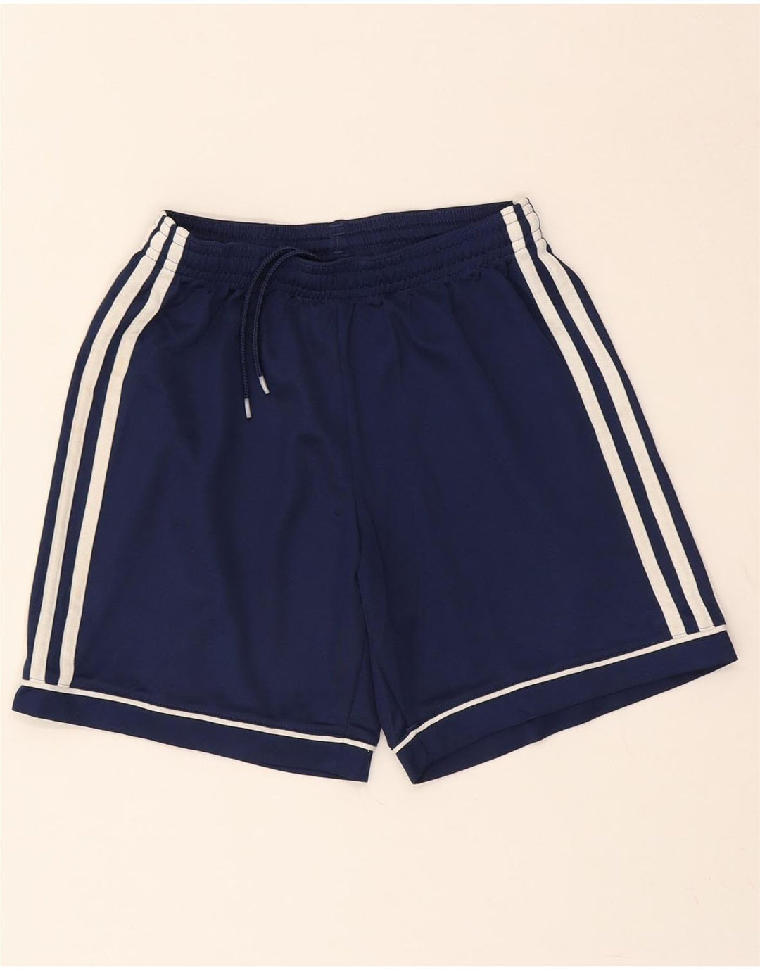 ADIDAS Boys Climalite Sport Shorts 11-12 Years  Navy Blue Polyester Vintage Adidas and Second-Hand Adidas from Messina Hembry 