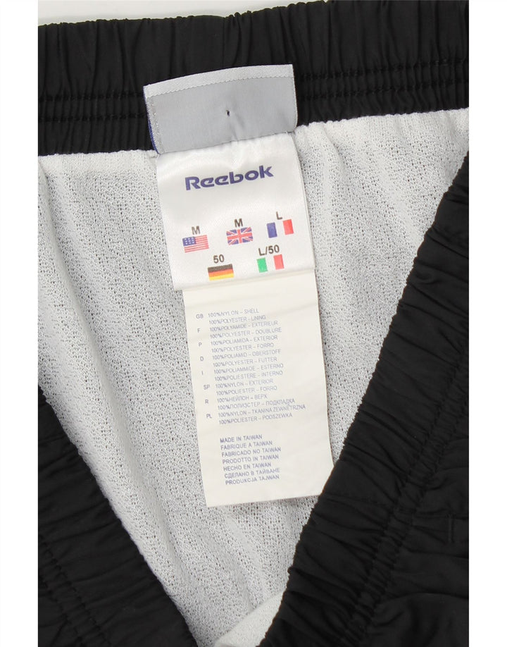 Pantaloncini sportivi Reebok da uomo medi in nylon nero