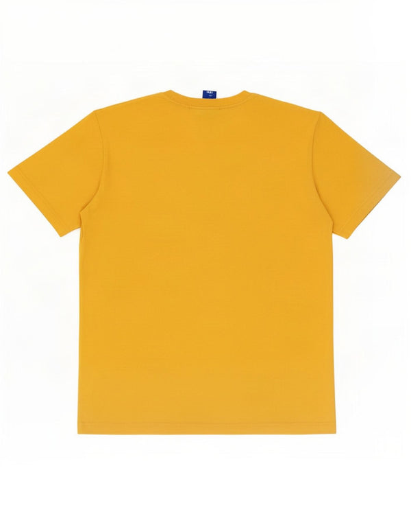 T-shirt grafica da uomo Champion Top in cotone giallo medio