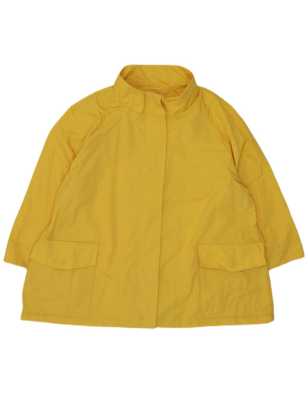 Giacca antipioggia oversize da donna Perte by Krizia UK 18 XL Poliestere giallo