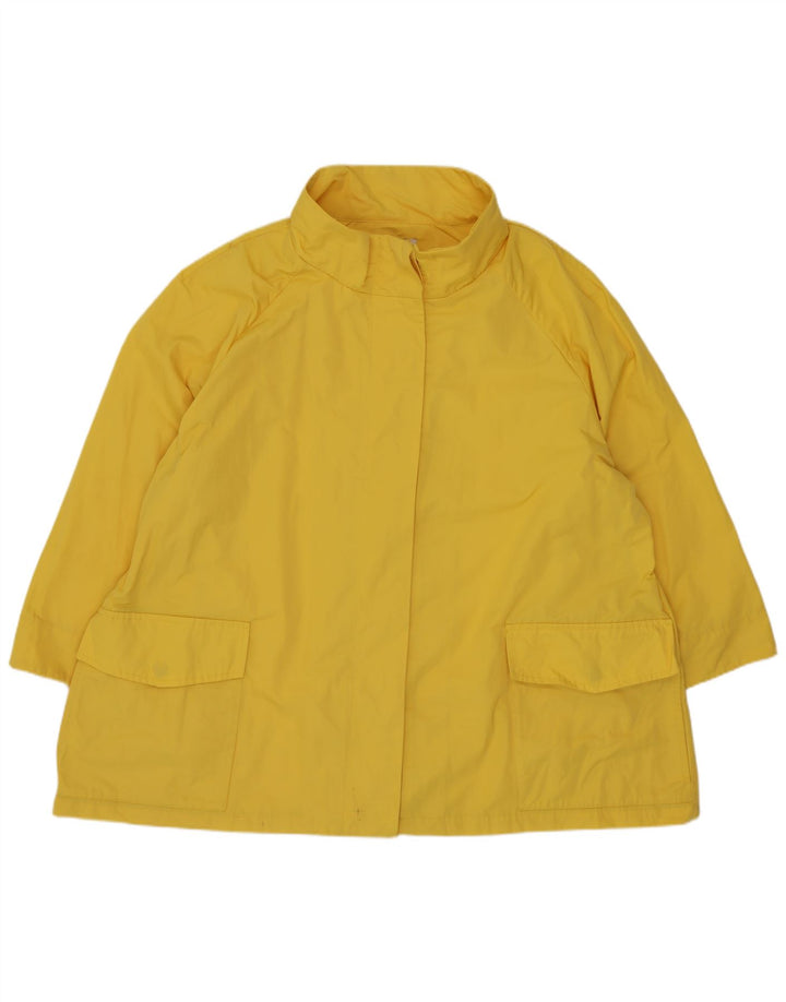 Giacca antipioggia oversize da donna Perte by Krizia UK 18 XL Poliestere giallo