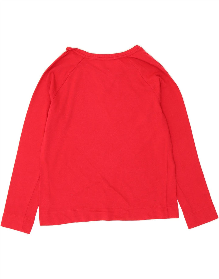 TOMMY HILFIGER Womens Sweatshirt Jumper UK 14 Medium Red Cotton Vintage Tommy Hilfiger and Second-Hand Tommy Hilfiger from Messina Hembry 