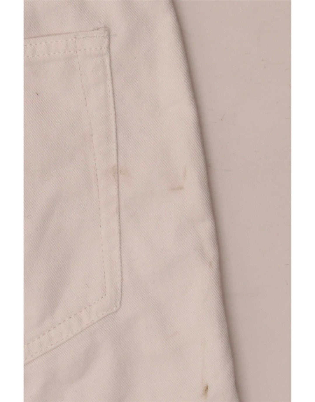 Pantaloncini di jeans Bermuda da donna Marks & Spencer UK 16 Large W34 Cotone bianco