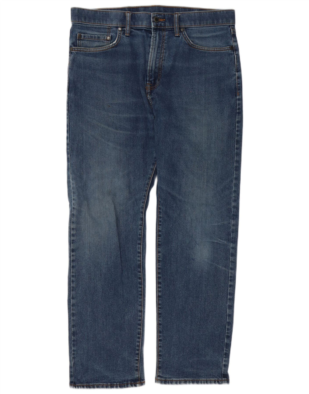 Jeans dritti regolari da uomo Zara W34 L29 cotone blu