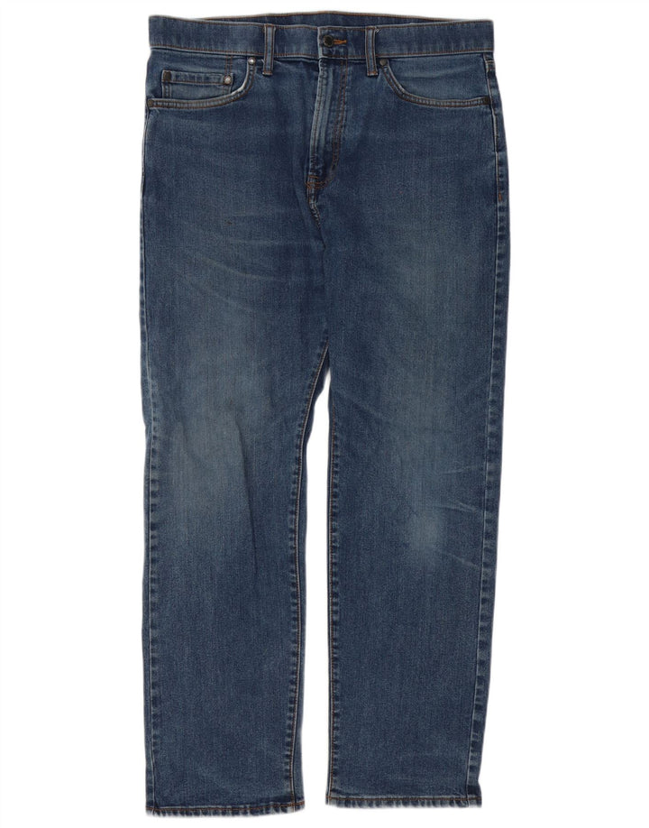 Jeans dritti regolari da uomo Zara W34 L29 cotone blu