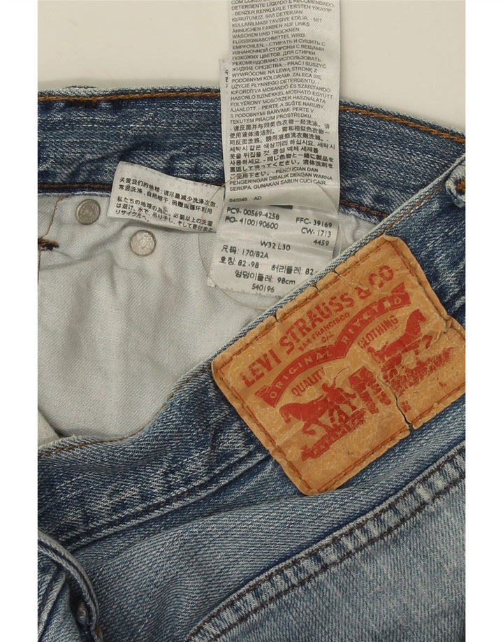 Jeans dritti da uomo LEVI'S W32 L26 cotone blu