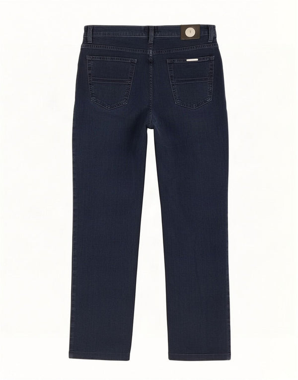 Jeans Dritti Donna Trussardi W29 L26 Cotone Blu Navy