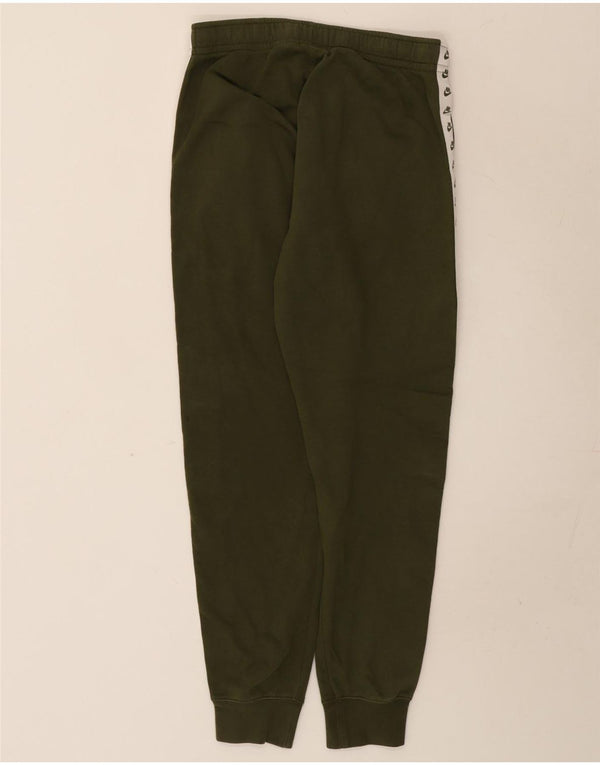 Pantaloni da tuta con grafica Nike da uomo, pantaloni da jogging, piccoli, in cotone color block kaki
