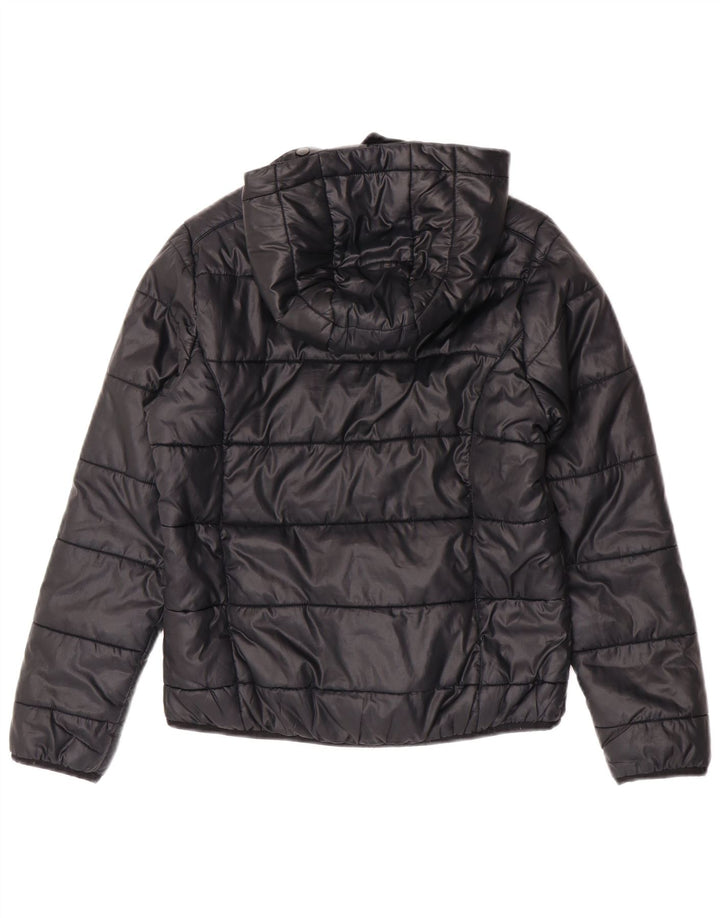 Giacca imbottita con cappuccio Adidas bambina 11-12 anni in poliestere nero
