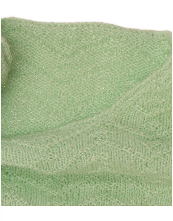 Maglione maglione con scollo a barca da donna VINTAGE UK 18 XL Verde