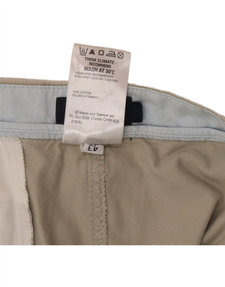 Pantaloni chino dritti Marks & Spencer da donna blu Harbour W42 L33 grigi