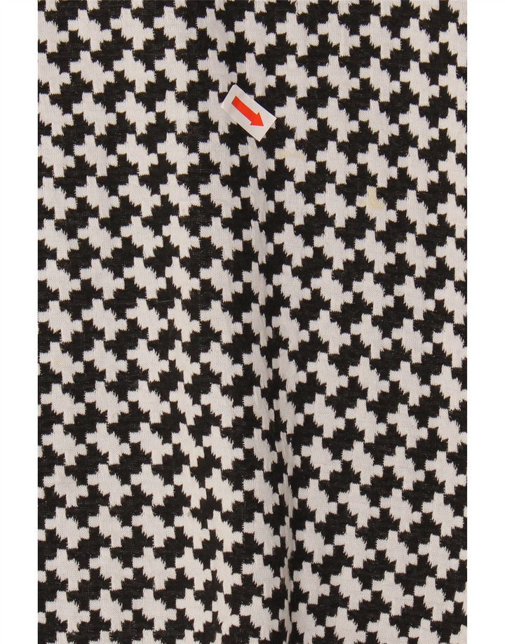 CHAPS Womens Abstract Pattern Sleeveless A-Line Dress US 4 Small Black