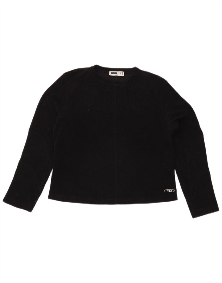 Maglia da donna a maniche lunghe Fila UK 16 grande nera