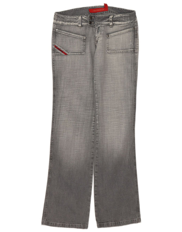 FISHBONE Womens Bootcut Jeans  W28 L34 Grey Cotton