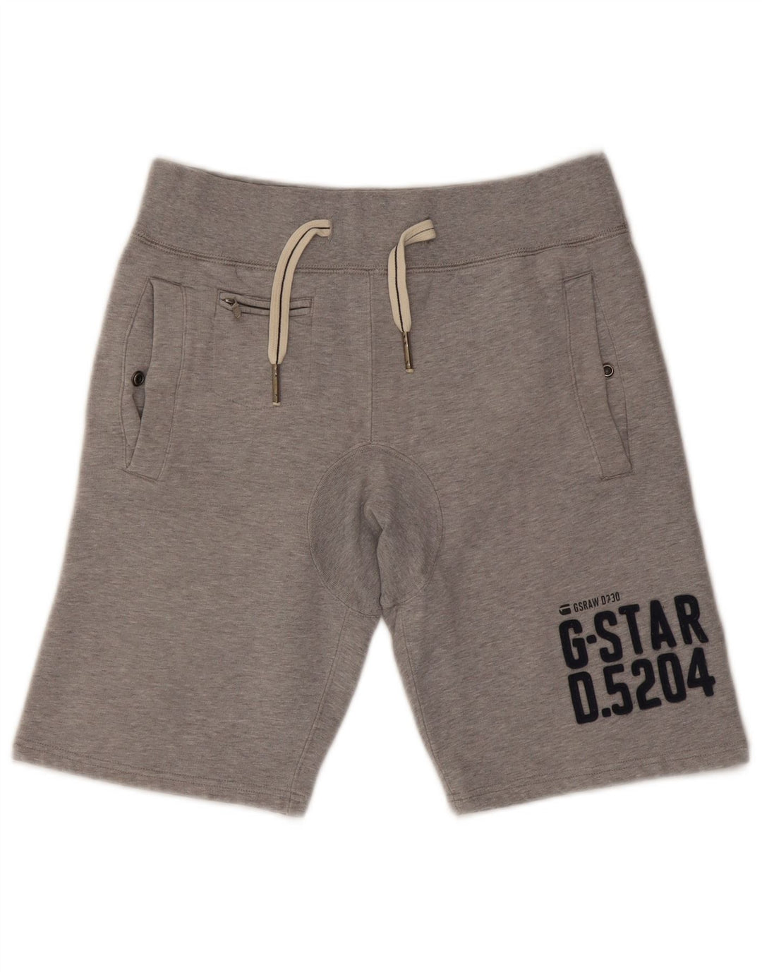 Pantaloncini sportivi grafici da uomo G-Star in cotone chiazzato grigio medio
