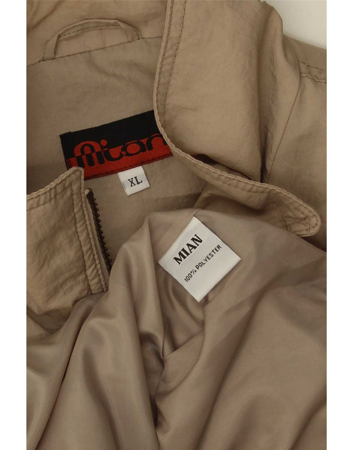 Giubbotto bomber da uomo vintage UK 42 XL Poliestere beige