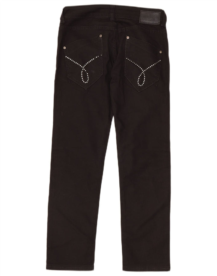 CALVIN KLEIN Womens Straight Jeans W28 L28 Black
