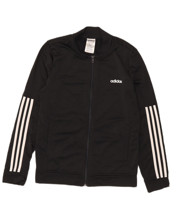 Giacca da tuta da donna Adidas UK 12/14 Medium Nero Poliestere
