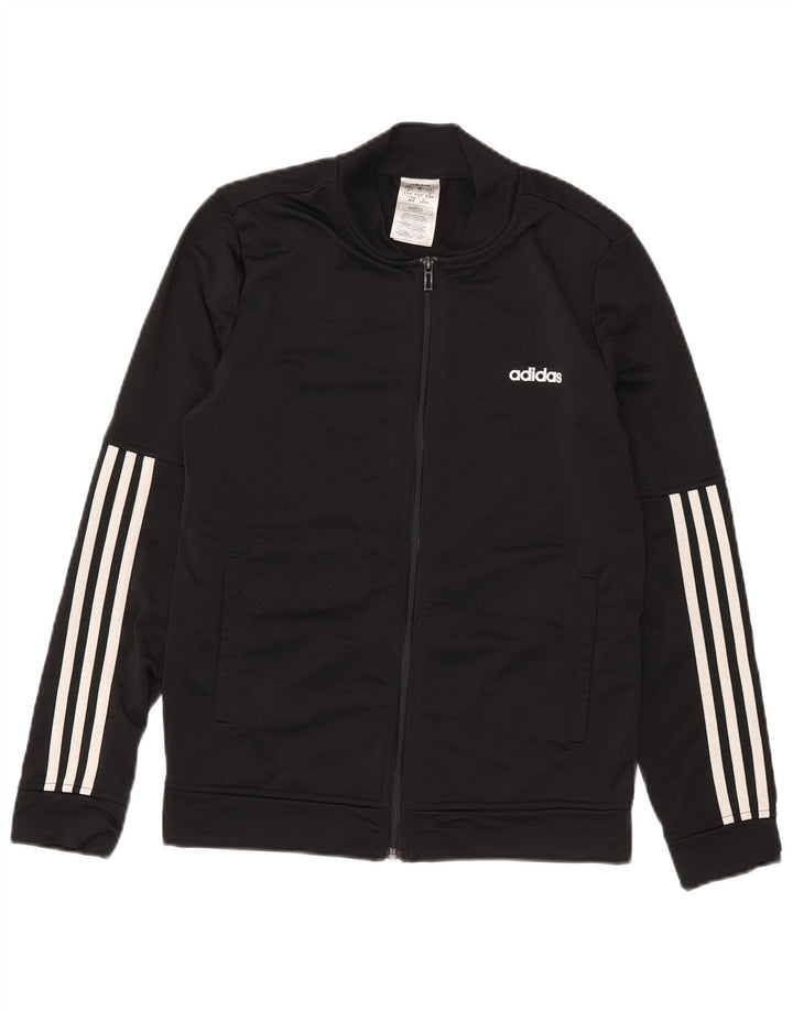 Giacca da tuta da donna Adidas UK 12/14 Medium Nero Poliestere