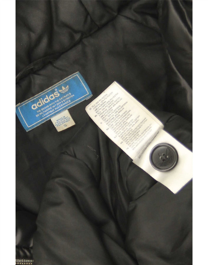 Giacca imbottita con cappuccio da uomo Adidas UK 36 piccola poliestere nera