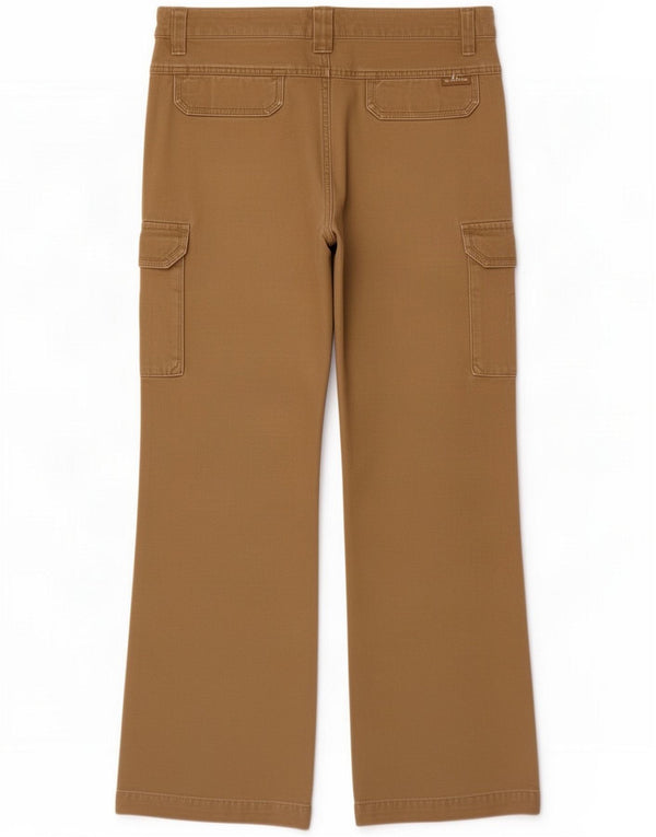 Pantaloni cargo Columbia da donna Bootcut US 10 Large W34 L30 Cotone beige