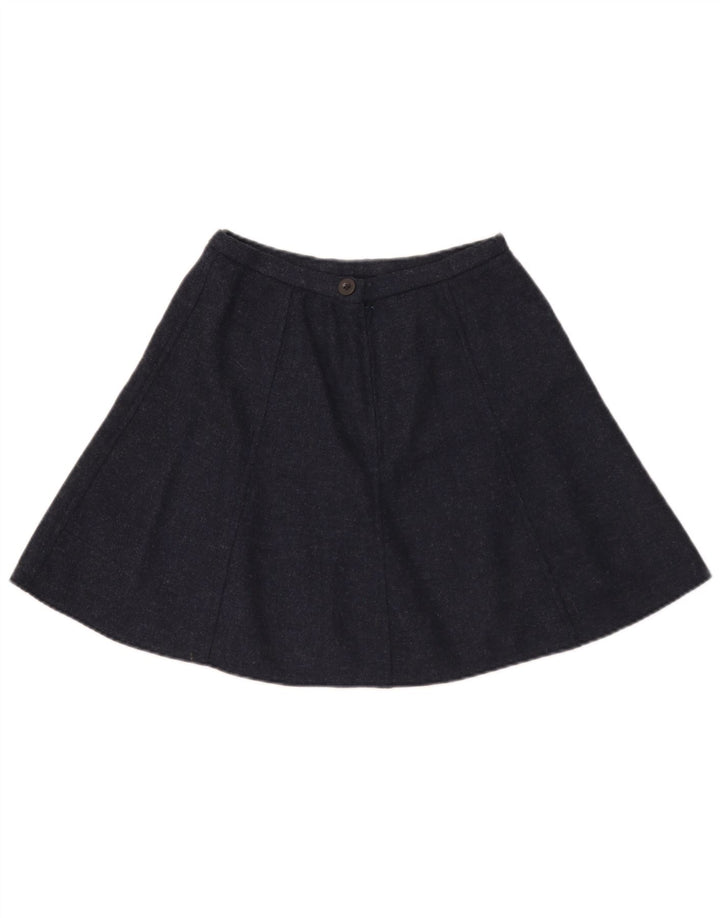 Minigonna vintage da donna W26 piccola blu navy