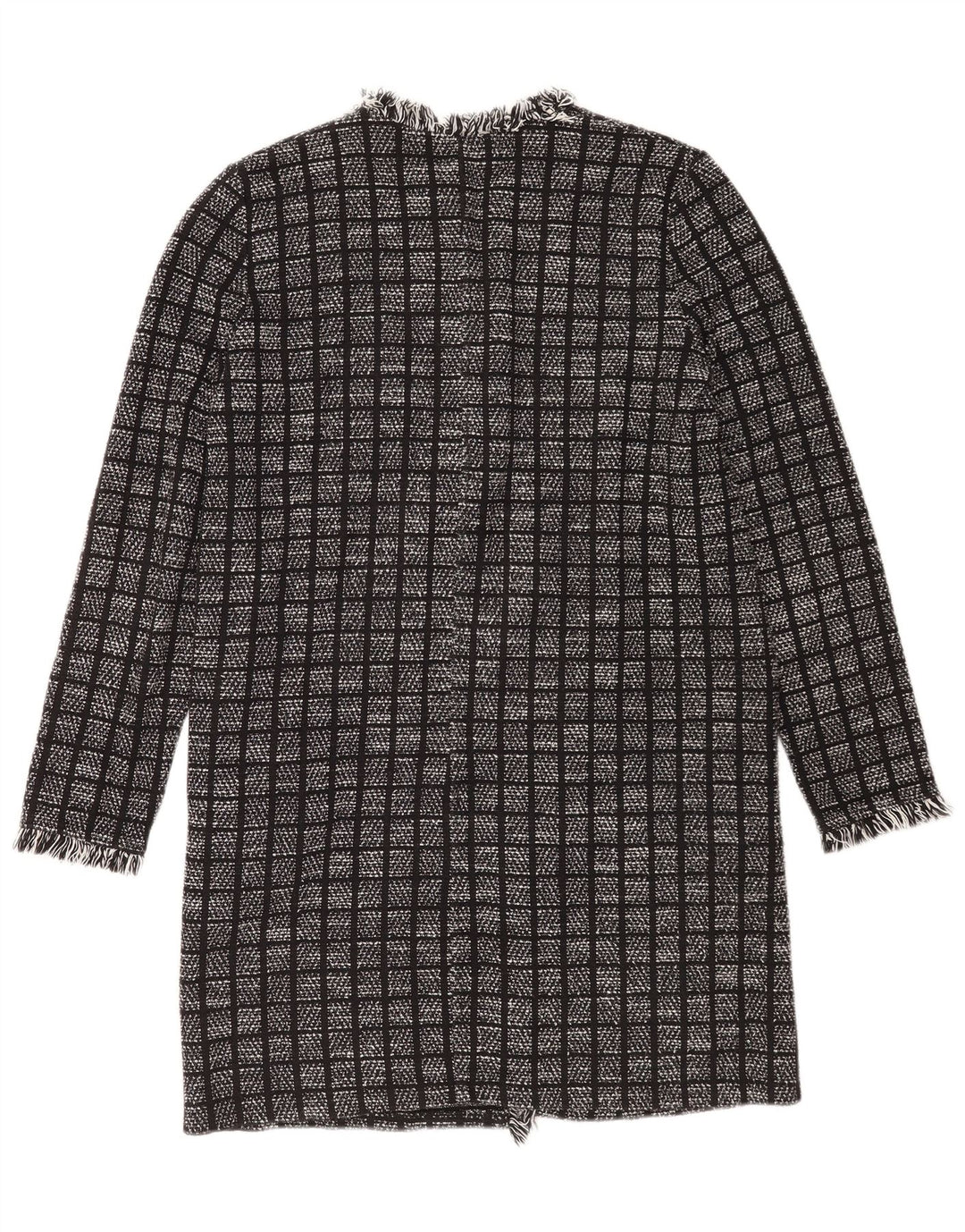 Soprabito oversize da donna Zara UK 10 piccolo grigio a quadri