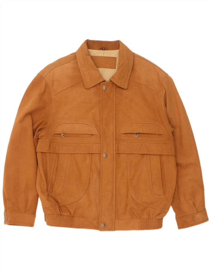 WESTBURY Giubbotto bomber in pelle scamosciata da uomo IT 54 2XL Pelle beige