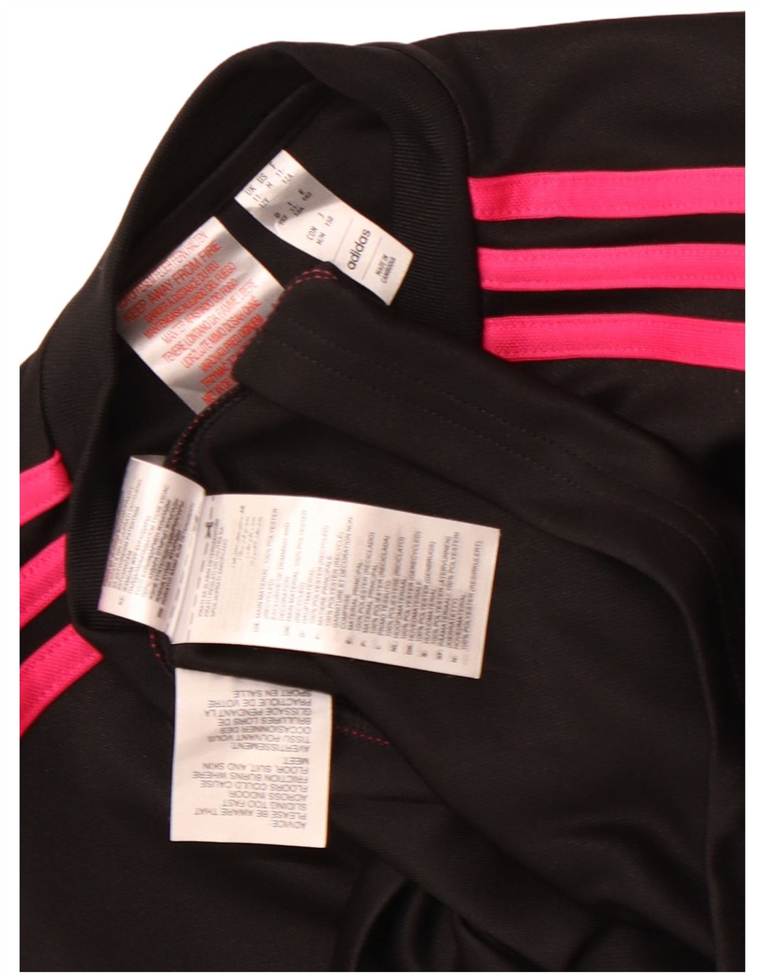 Top della tuta da ginnastica Adidas Aeroready Zip Neck per ragazze 11-12 anni nera