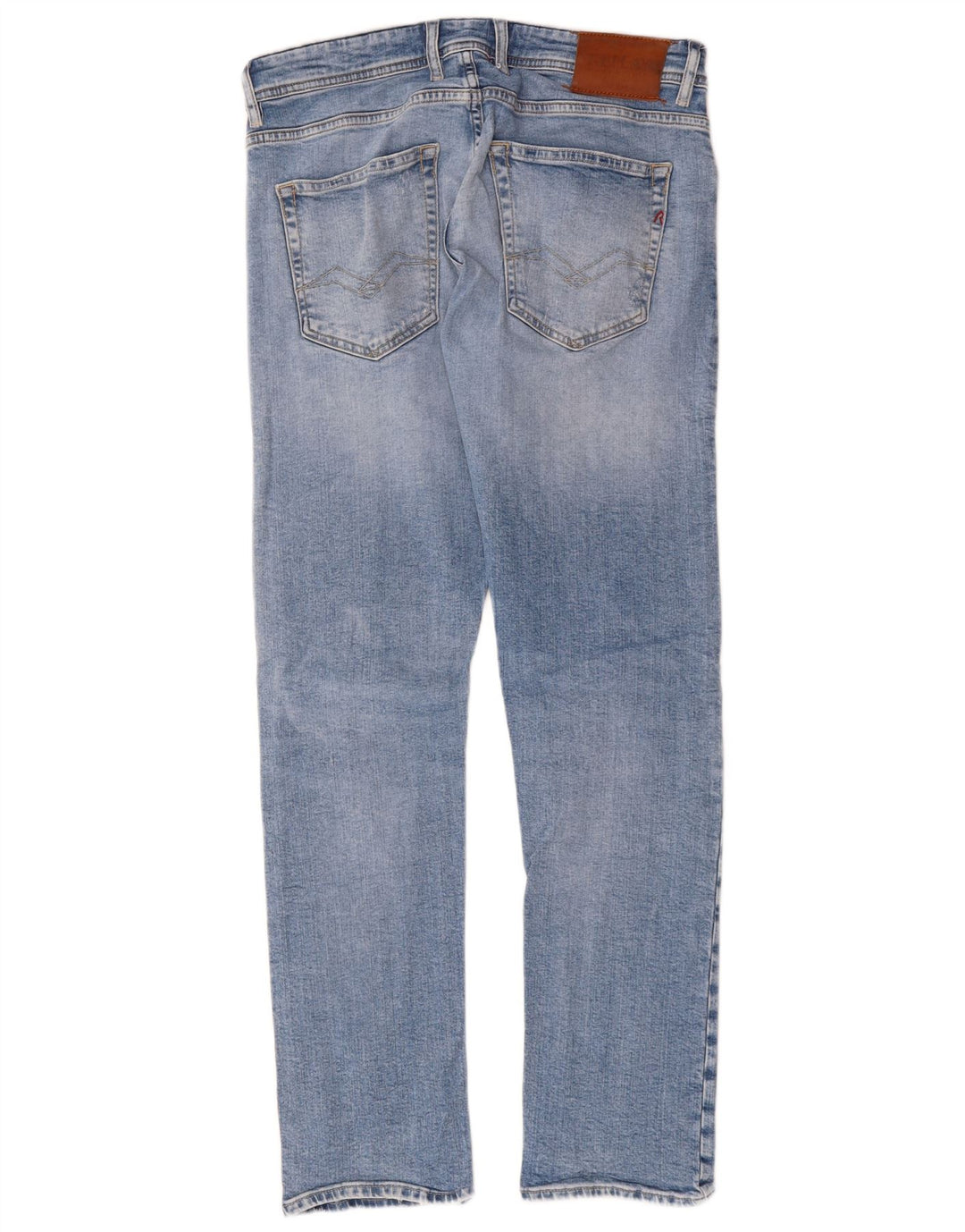 REPLAY Jeans dritti effetto vissuto Grover da donna W31 L32 cotone blu