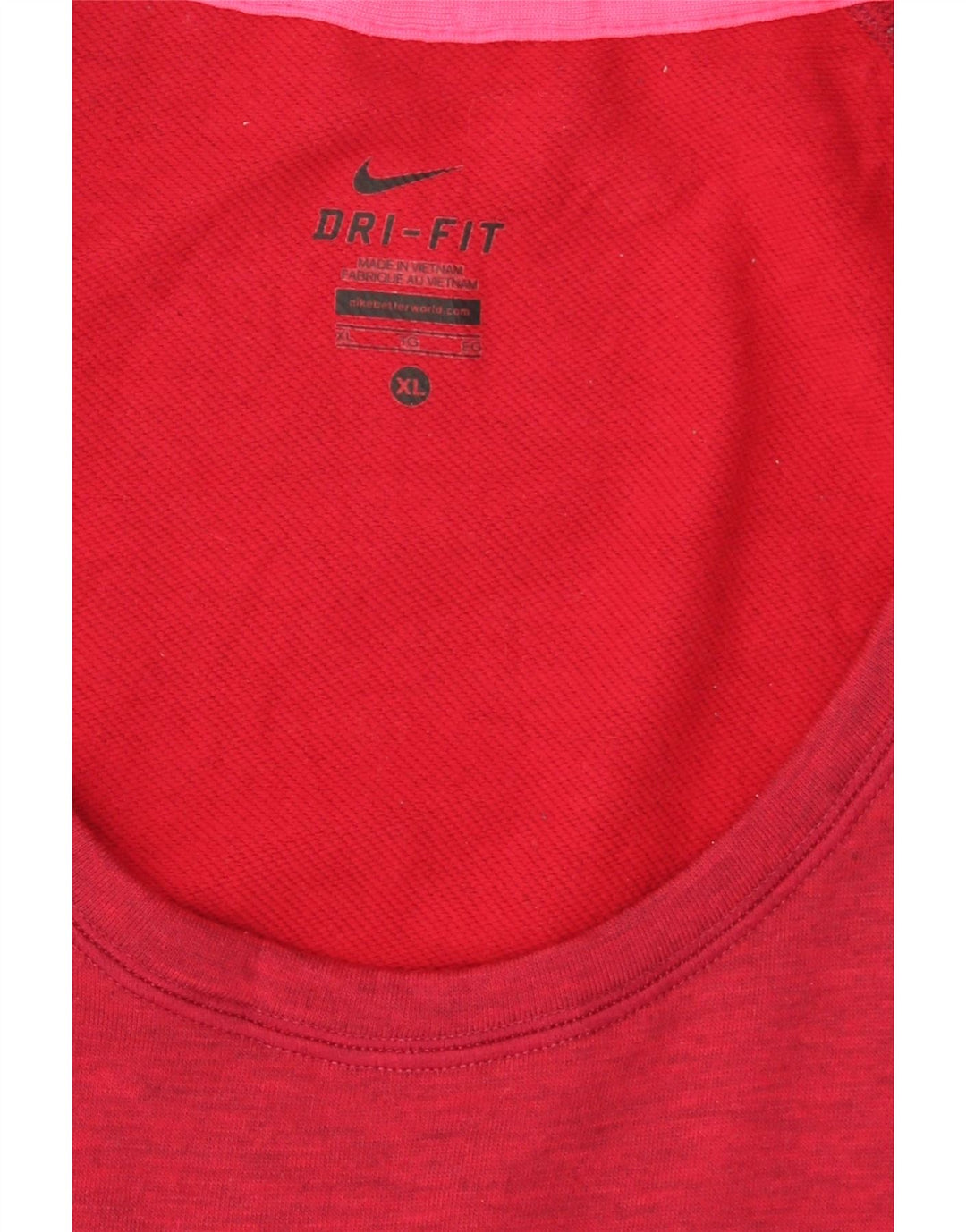 NIKE Womens Dri Fit Oversized Graphic Sweatshirt Jumper UK 18 XL Red Vintage Nike and Second-Hand Nike from Messina Hembry 