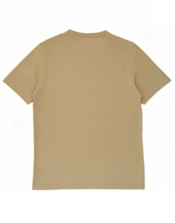 T-shirt Zara da uomo Top in cotone beige medio