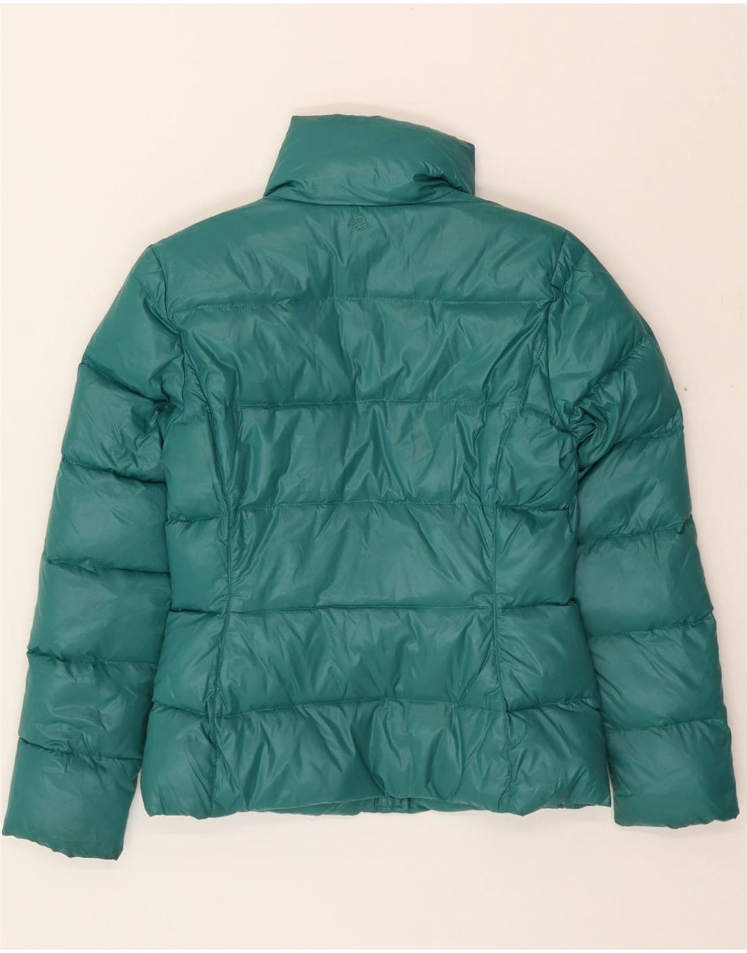 BENETTON Womens Padded Jacket UK 8 Small Green Polyester Vintage Benetton and Second-Hand Benetton from Messina Hembry 