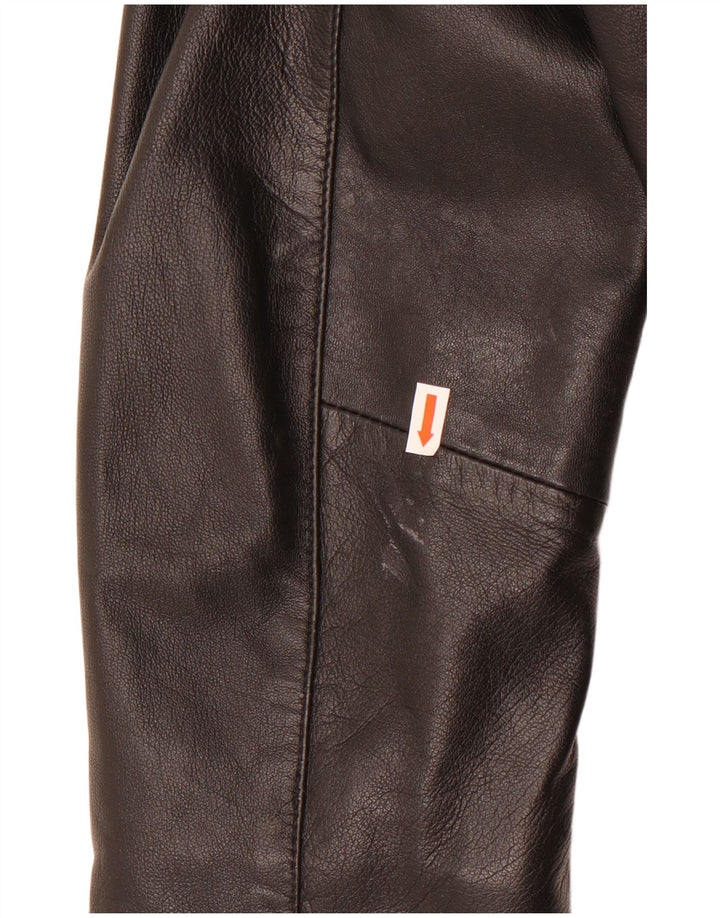 Giacca in pelle oversize da donna Essence UK 18/20 XL Pelle nera