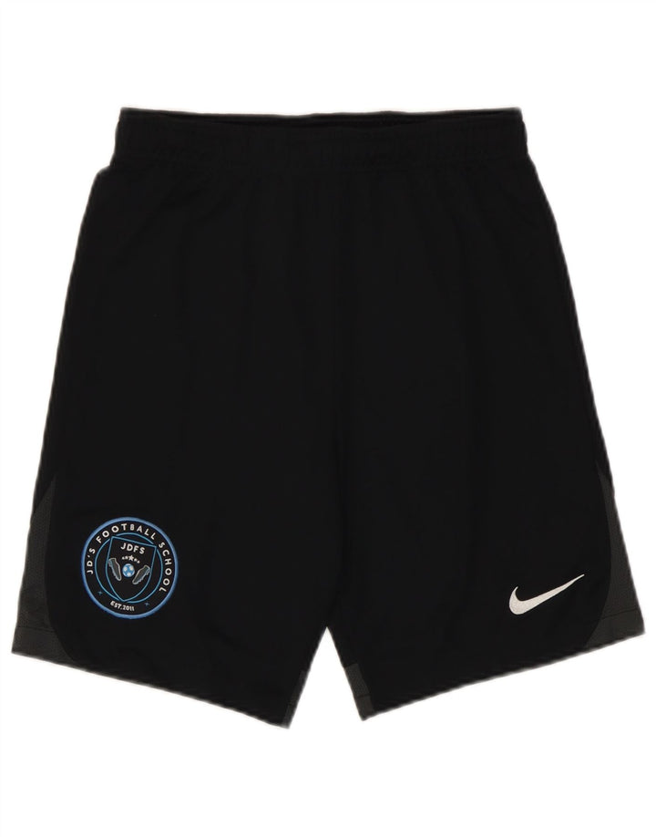 Pantaloncini sportivi Nike da ragazzo con grafica 12-13 anni, grandi, in poliestere nero