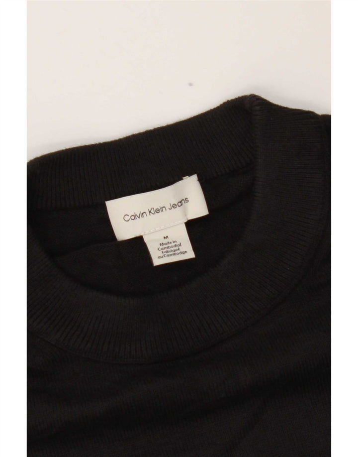 Maglione maglione girocollo da uomo Calvin Klein Jeans nero medio